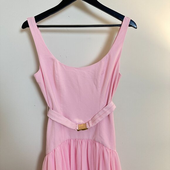 HUTCH Drop Waist Sleeveless Maxi Dress in Pink Size US 6 - Picture 3 of 10